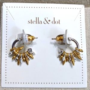 Stella & Dot Mixed Metal Hoops